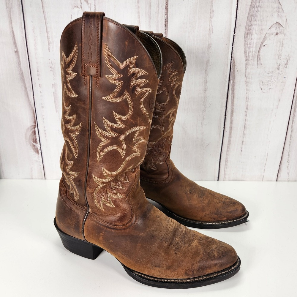 Ariat Heritage Western R Toe Cowboy Boots 10002204 Brown Mens 10D